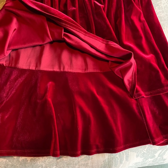 NWT Burgundy Velvet, Deep V Dress - Picture 12 of 12
